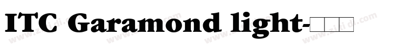 ITC Garamond light字体转换